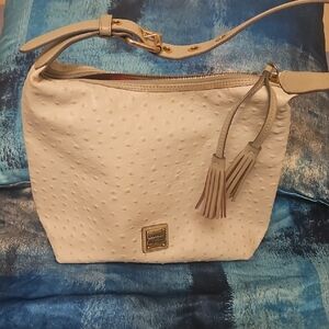 Dooney & Bourke Textured Cream Shoulder Bag